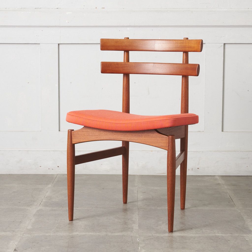 デンマーク Poul Hundevad ダイニングチェア Model 30 チーク 北欧 ヴィンテージ Vamdrup Stolefabrik 椅子 イス Kvadrat 77137