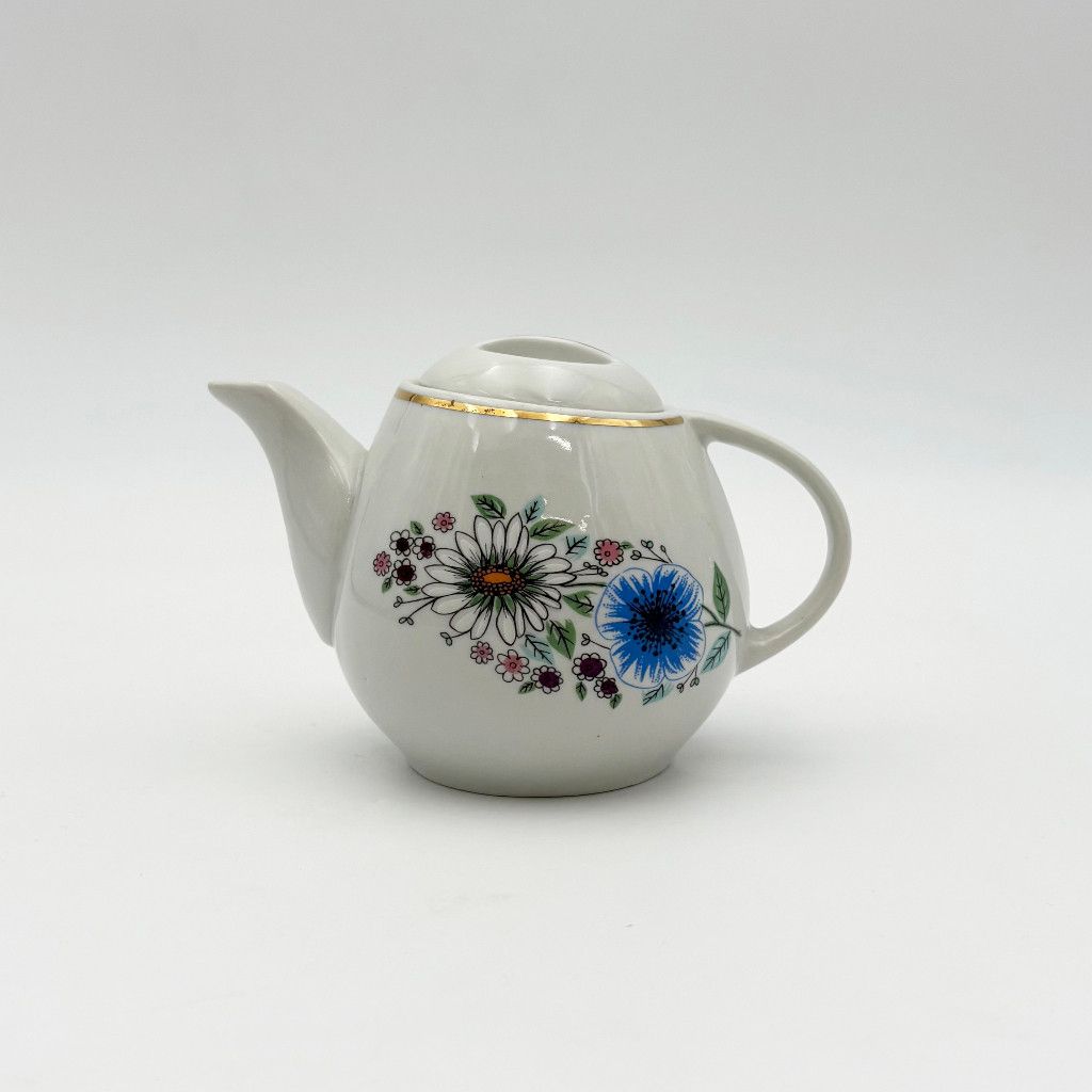 Tea pot Lubiana ルビアナ ティーポット 紅茶 お茶 花 made in poland 雑貨 英国 ヴィンテージ イギリス 陶器 92484