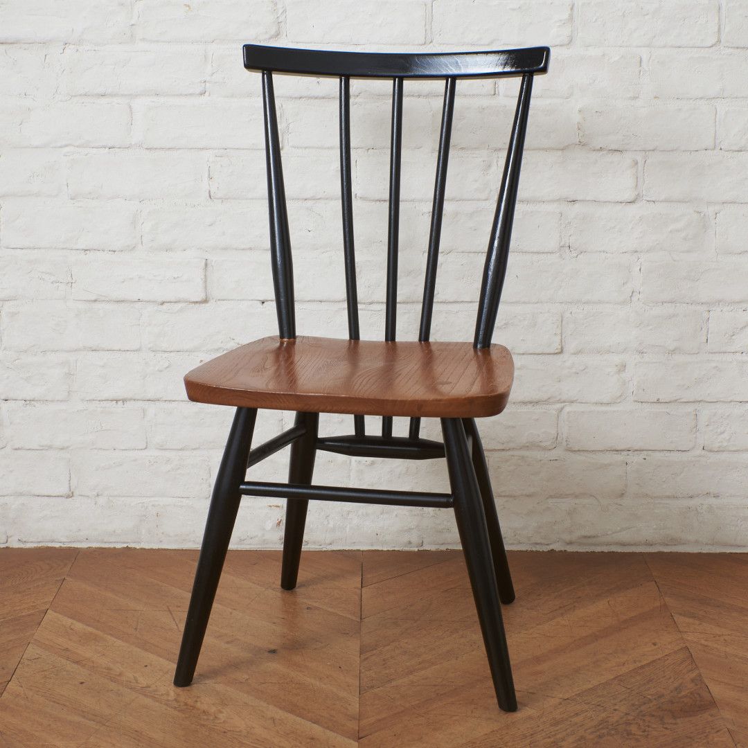 ercol スティックバックチェア ヴィンテージ 英国 アーコール ウィンザー 曲木 椅子 コムバック ダイニングチェア 木製 ペイント 91397