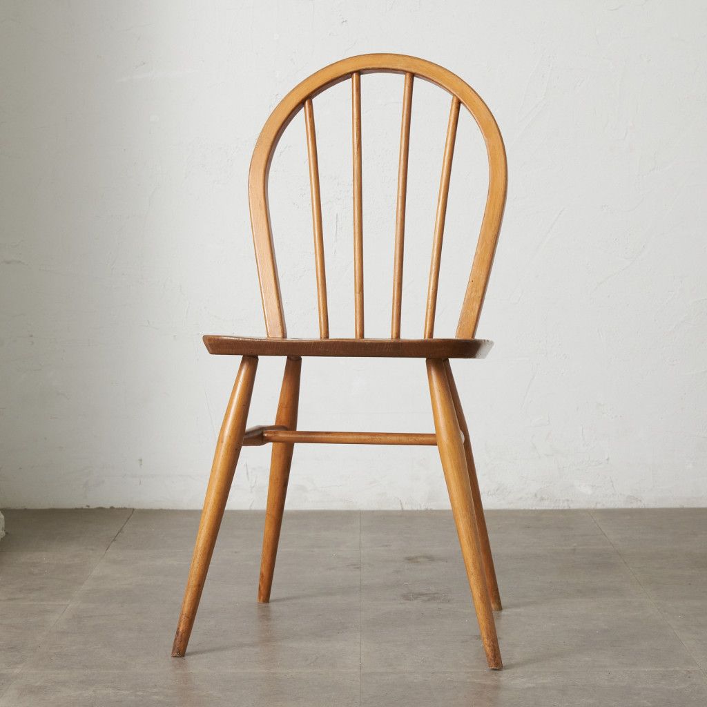 ercol フープバックチェア 4本 スポーク アーコール ダイニングチェア 英国 ヴィンテージ 曲木 椅子 エルム 天然木 イギリス 88677 24,457円