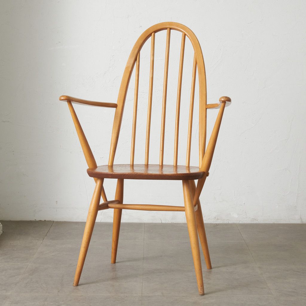 ercol クエーカーチェア ヴィンテージ 英国 アーコール ウィンザー ダイニングチェア アームチェア 椅子 木製 ビンテージ モダン 88768