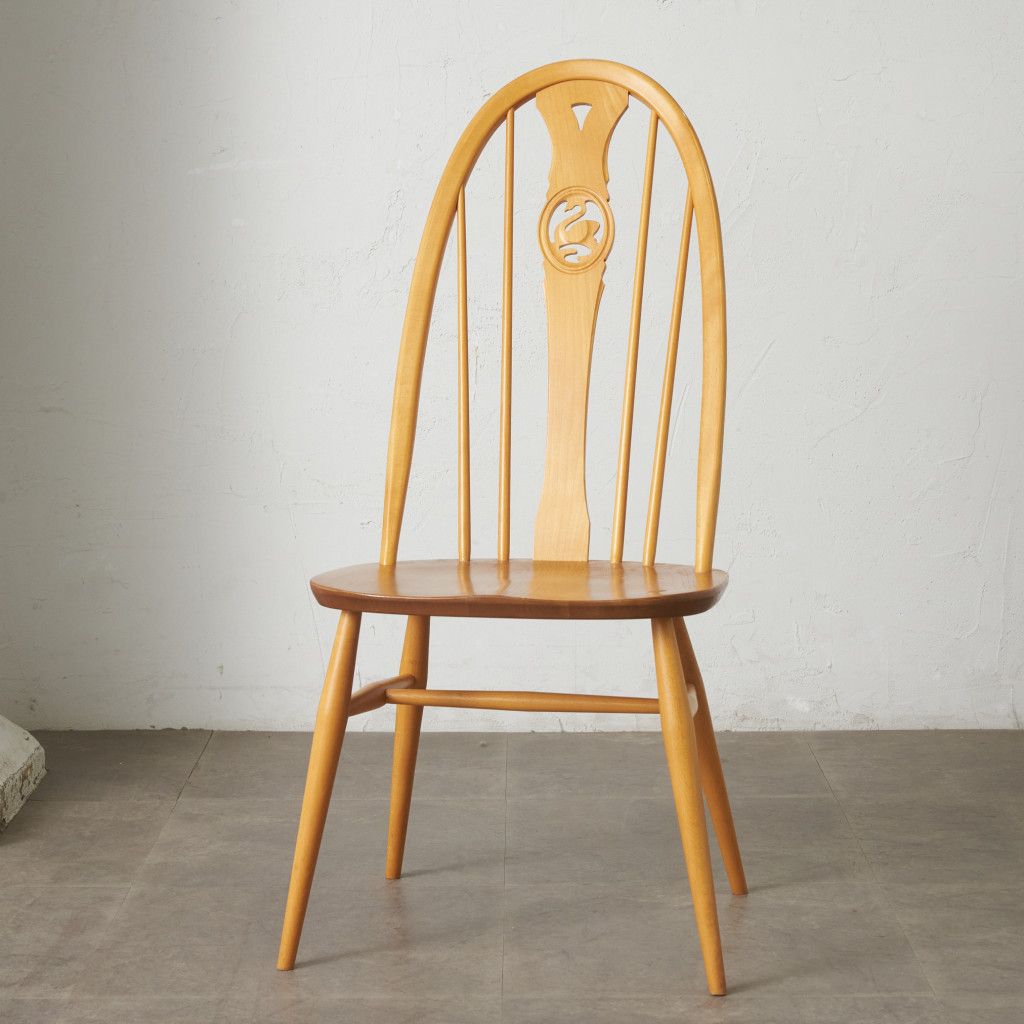 Ercol スワンバック チェア アーコール ヴィンテージ 椅子 ダイニングチェア ウィンザーチェア サイドチェア 無垢材 ビンテージ 88475 25,832円