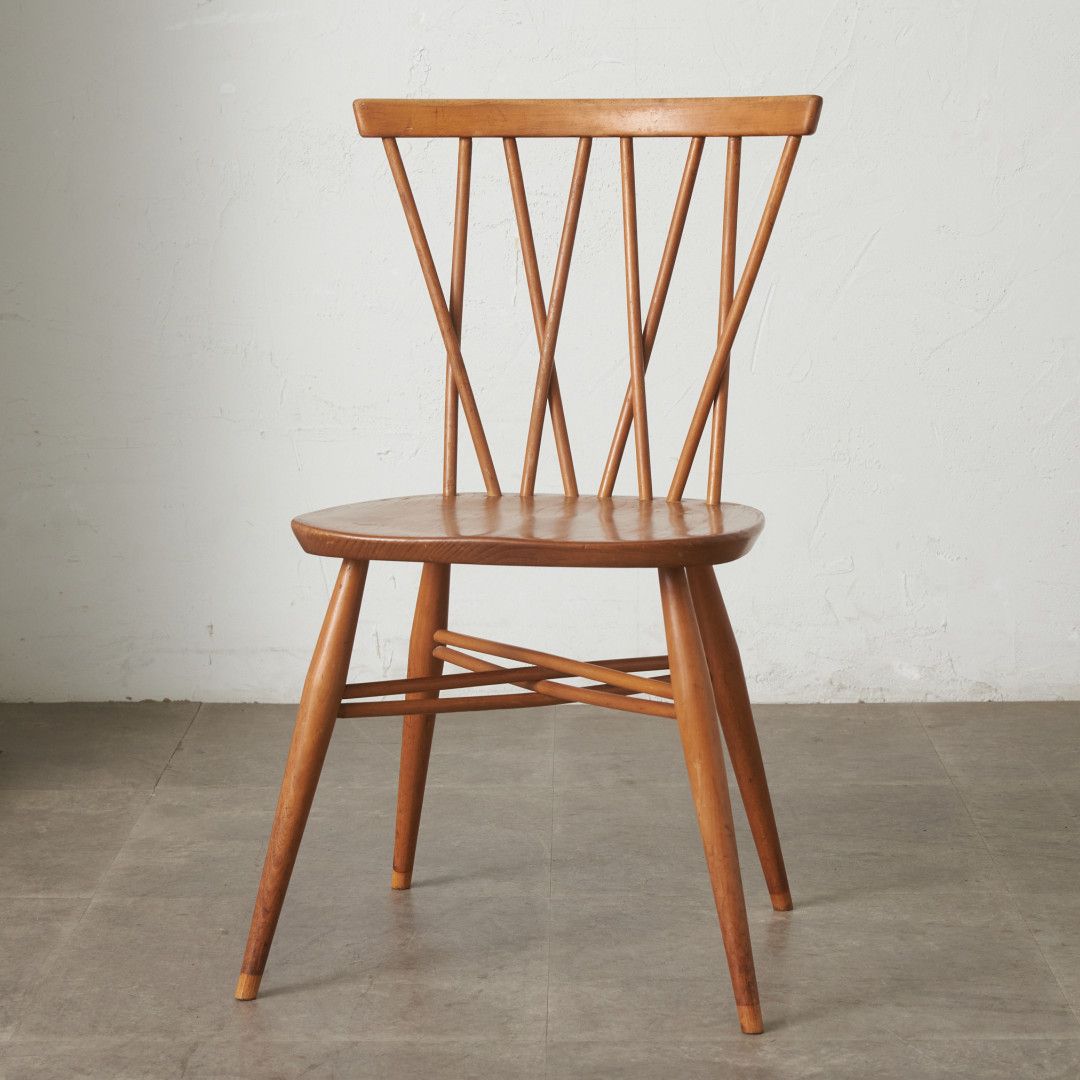 レア ercol ラティスドチェア アーコール 英国 ヴィンテージ クロスバックチェア エックスバックチェア ダイニングチェア 椅子 92638