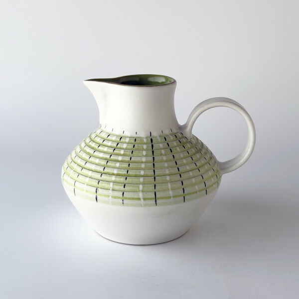 英国 Denby ヴィンテージ Burlington ジャグ ピッチャー 陶器 水差し フラワーベース 花瓶 食器 オブジェ ビンテージ イギリス 92979