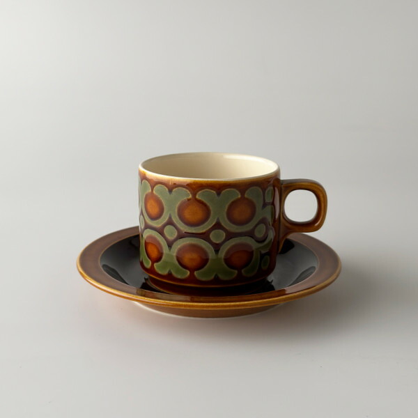 HORNSEA ブロンテ カップ&ソーサー 英国 ヴィンテージ ホーンジー BRONTE ブロンテ イギリス 食器 陶器 レトロ 98748