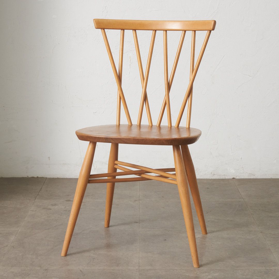 レア ercol ラティスドチェア アーコール 英国 ヴィンテージ クロスバックチェア エックスバックチェア ダイニングチェア 椅子 95931