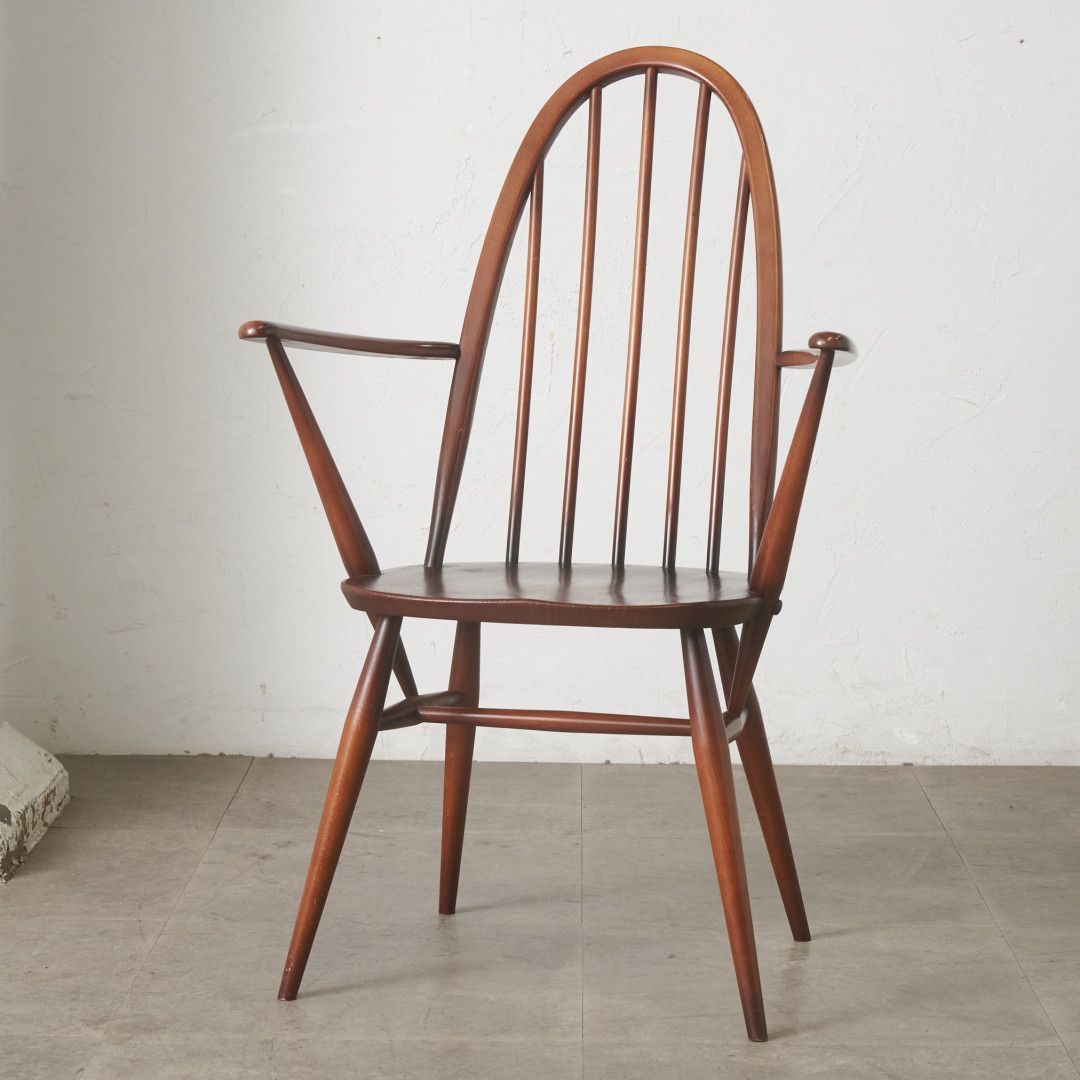 ercol クエーカーチェア ヴィンテージ 英国 アーコール ウィンザー ダイニングチェア アームチェア 椅子 木製 ビンテージ モダン 98775
