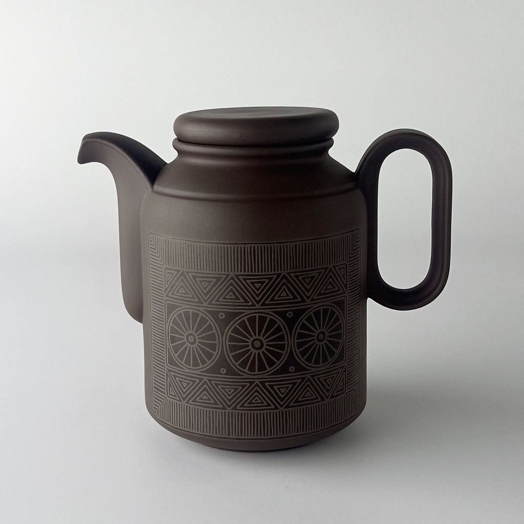 Hornsea PALATINE ティーポット ホーンジー パラティン ヴィンテージ 英国 イギリス 陶器 食器 ダークブラウン レア レトロ 84240