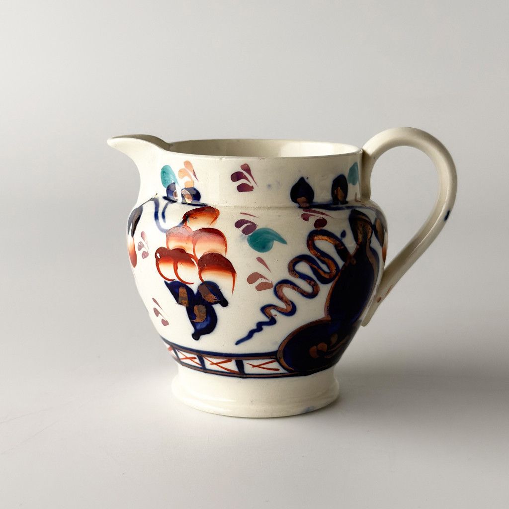 Gaudy Welsh ゴーディウェルシュ ジャグ 英国 ヴィンテージ Oyster オイスター アンティーク 水差し 陶器 ピッチャー 97566