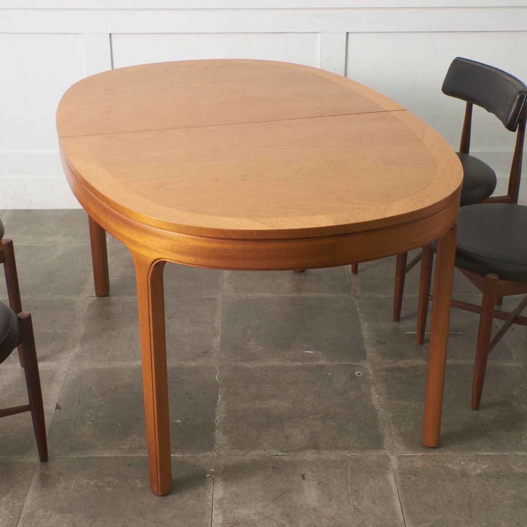 Nathan エクステンション ダイニングテーブル オーバル Parker Knoll チーク 英国 ヴィンテージ 伸長 拡張 楕円 ネイサン モダン 98287|rocca rocca