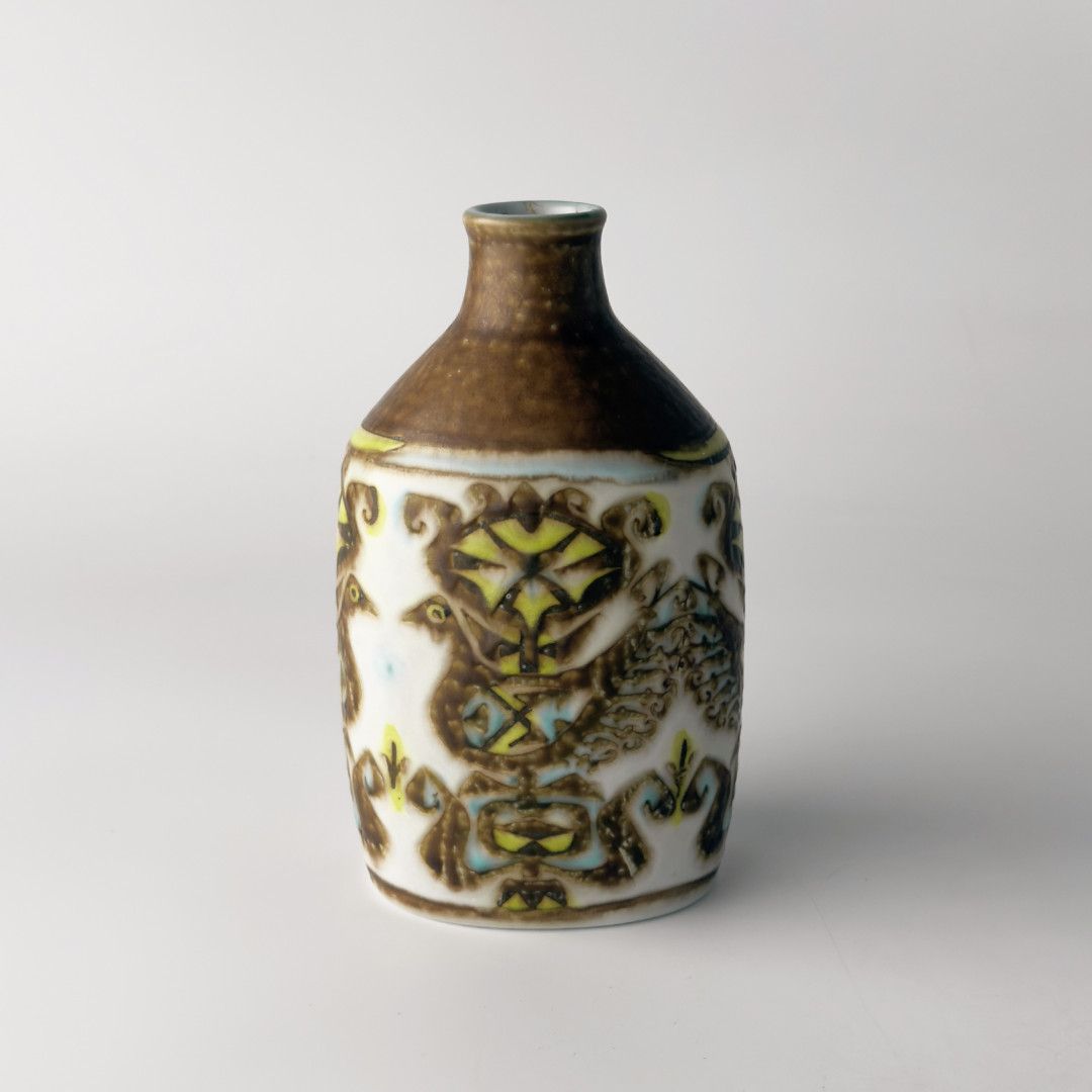 ロイヤルコペンハーゲン Baca 花瓶 ビンテージ ニルストーソン 鳥 花器 北欧 デンマーク ROYALCOPENHAGEN バッカ フラワーベース 99284｜rocca rocca