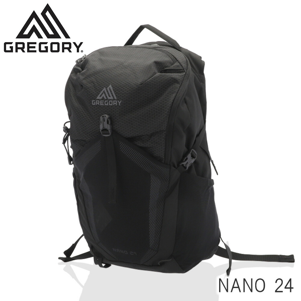 グレゴリー 背嚢 デイパック ナノ 24L オプティックブラック GREGORY NANO 24『貨物輸送無料（構成要素一画除く）』