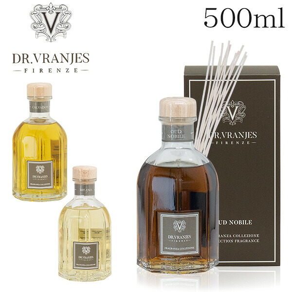 ドットール・ヴラニエス ディフューザー 500ml / DR.VRANJES リードディフューザー ルームフレグランス フレグランス アロマ 芳香剤 香り 雑貨『送料無料（一部地域除く）』｜Rocco（ロッコ）