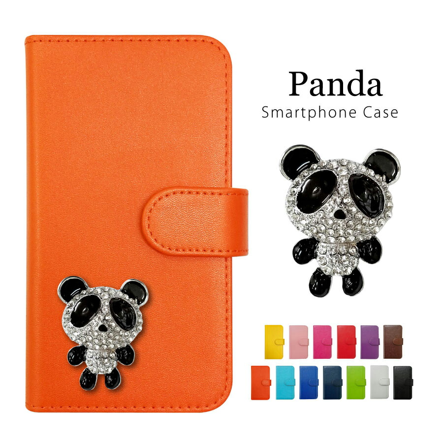 楽天市場 Oppo 3 オッポ スマホケース 手帳型ケース カバー パンダ デコ ラインストーン キラキラ レザー おしゃれ かわいい スマホカバー ロックビューティー