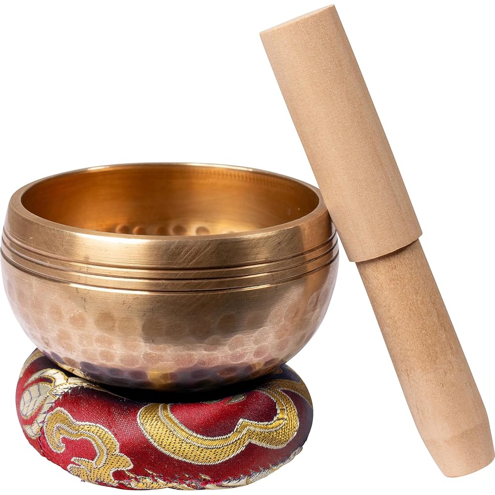 FB② フルムーン シンギングボウル おりん ネパール ハンドメイド シンギングボウル おりん ネパール ハンドメイド セット クッション