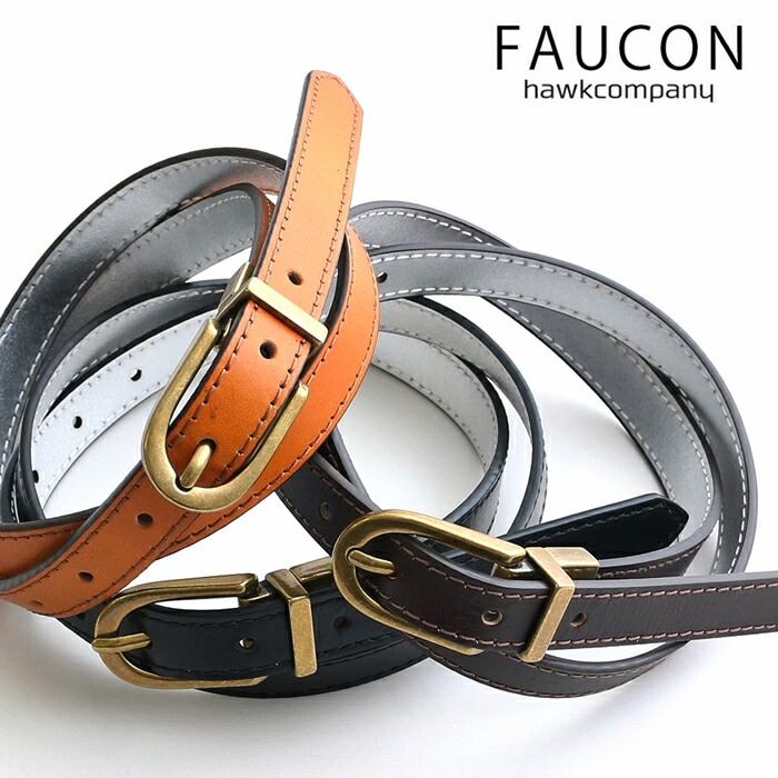楽天市場】レザーベルト ナローベルト FAUCON フォコン Hawk