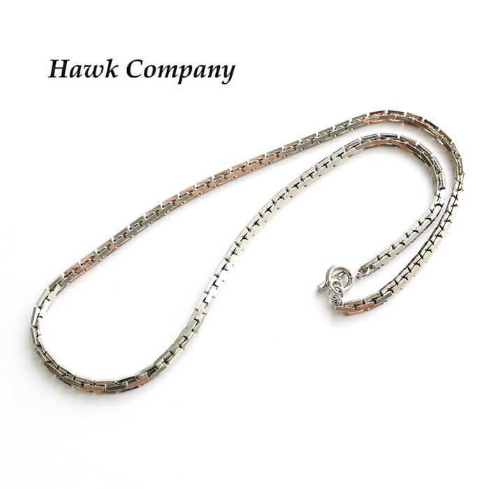アンカーチェーンネックレスシルバーカラービッグTバーシルバー色 楽天市場】Hawk Company ホークカンパニー チェーンネックレス