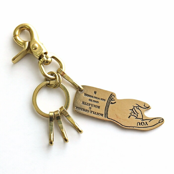 最終値下　WEIRDO 真鍮製 キーホルダー glad hand ハーレー 最終値下 WEIRDO 真鍮製 キーホルダー glad hand ハーレー