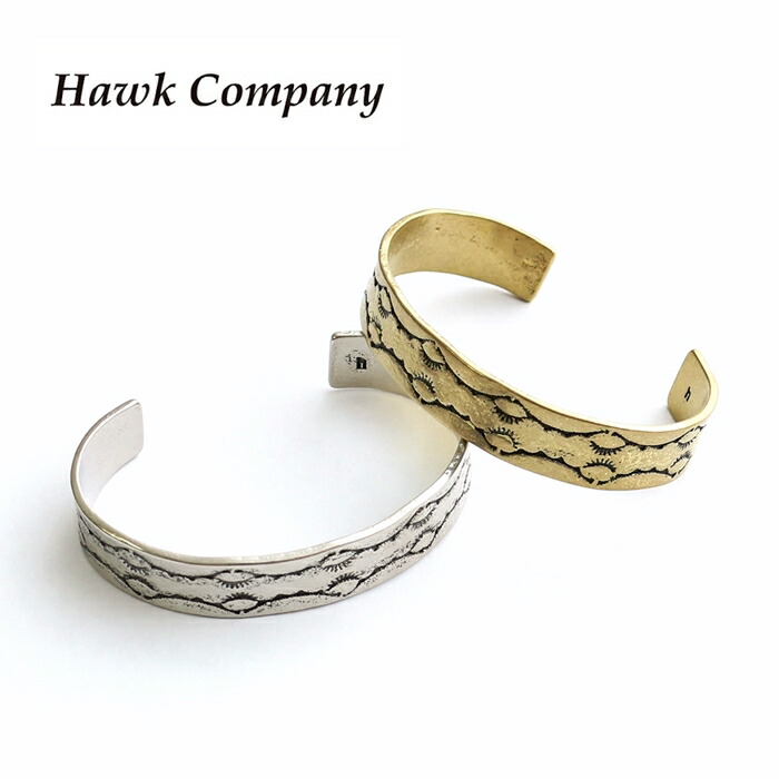 楽天市場】バングル 真鍮製 平打ち Hawk Company ホーク