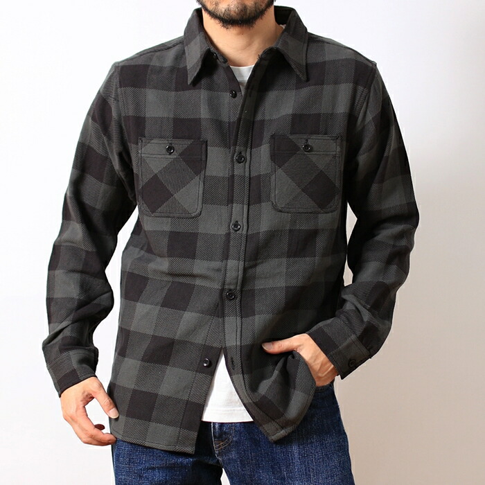 ミスターレッグス ネルシャツ 黒 灰 白 ブロックチェック ファイブブラザー ミスターレッグス ネルシャツ 黒 灰 白 ブロックチェック ファイブブラザー