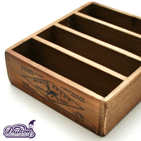 Dalton Dulton Wooden Post Card Box All One Color Life Gadgets Antique American Goods Natural Storage Wristlet Pine Wood