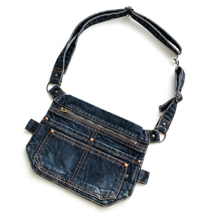 楽天市場】【メール便可】デニム地 ウエストバッグ ウエストポーチ