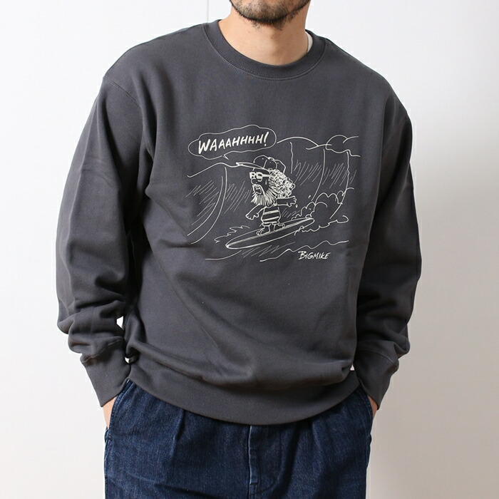 楽天市場】おじさん プリント スウェット ビッグマイク BIG MIKE