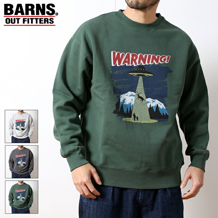 楽天市場】バーンズ スウェット プリント トレーナー BARNS