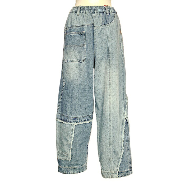 古着 リメイク 再構築 ワイドパンツ 古着 リメイク 再構築 ワイドパンツ Remake 再構築 ワイドシルエット