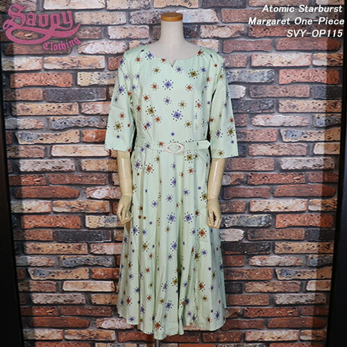Savoy Clothingサヴォイクロージング Tomic Starburst Margaret One Piece アトミック スターバースト マーガレットワンピースsvy Op115 Sfeah Com