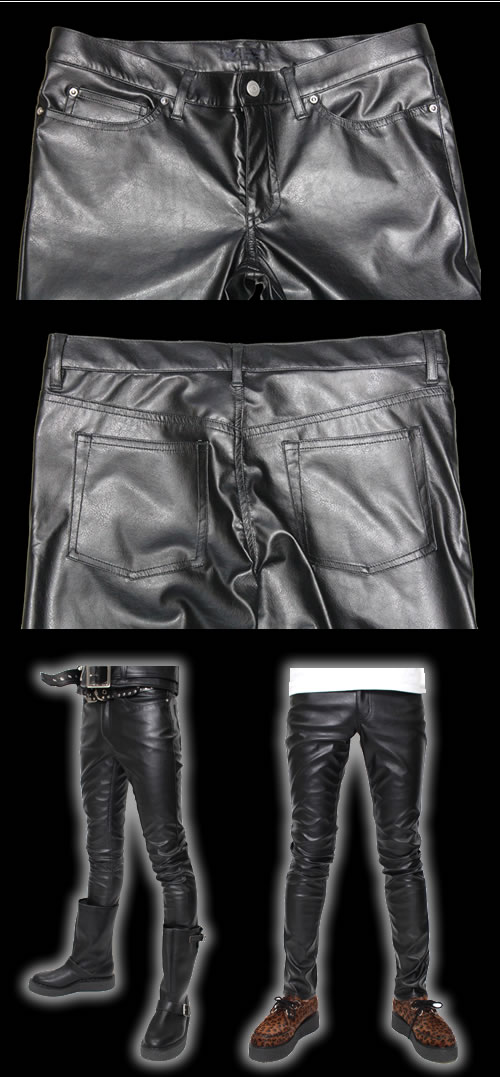 楽天市場 666トリプルシックス 666 Faux レザースリムジーンズ Sop2 Cream Soda Shop Garage Paradise