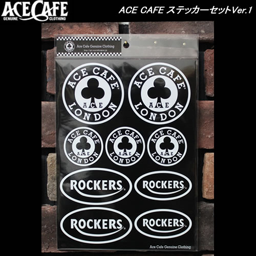 楽天市場 Ace Cafe エースカフェ Ace Cafe ステッカーセットver 1 Cream Soda Shop Garage Paradise