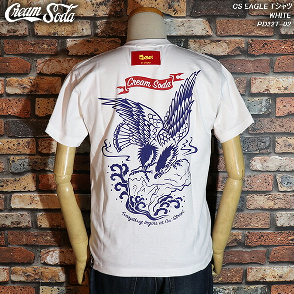 楽天市場】CREAM SODAクリームソーダCS EAGLE TシャツBLACKPD22T-02 : CREAM SODA SHOP Garage  PARADISE