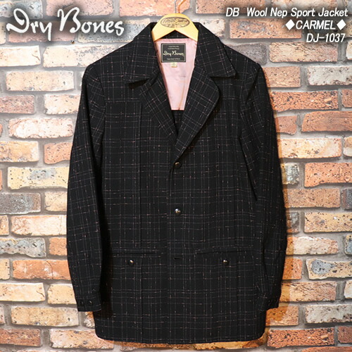 楽天市場】DRY BONESドライボーンズ◇WOOL NEP SPORTS JACKET◇◇BLACK 