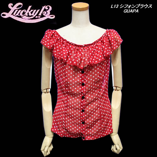 LUCKY13ラッキー13◆シフォンブラウスGUAPA◆|CREAM SODA SHOP Garage PARADISE