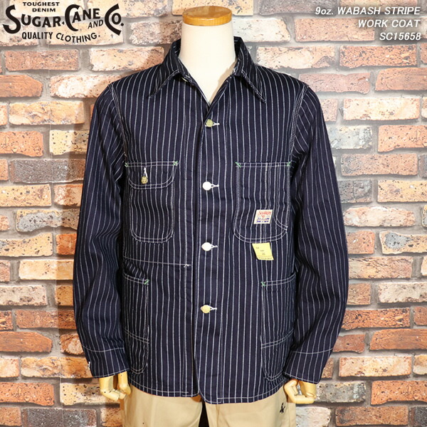 90s　SUGAR CANE　Railroad Jacket　ヒッコリー　ワーク 楽天市場】SUGAR CANE シュガーケーン 11oz. HICKORY STRIPE