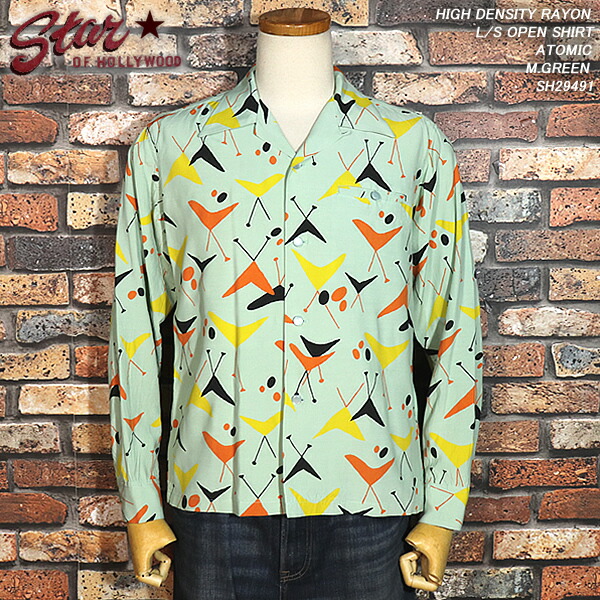 Star of Hollywood バードプリント 半袖シャツ L Star of Hollywood バードプリント 半袖シャツ L