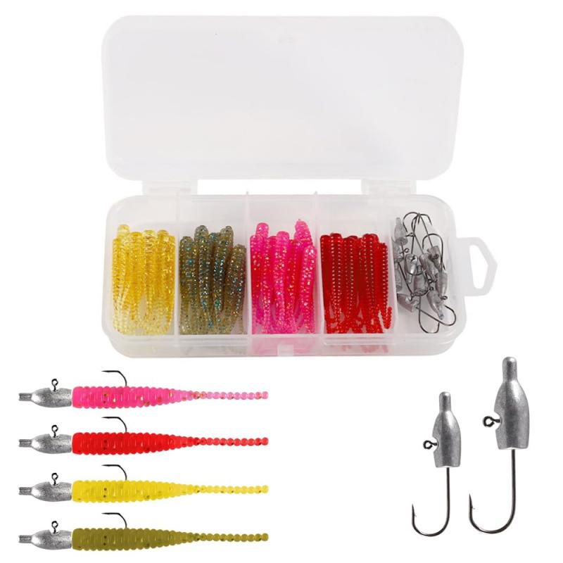 楽天市場】ジグヘッド ワーム セット 根魚 メバル ガシラ バス 釣り