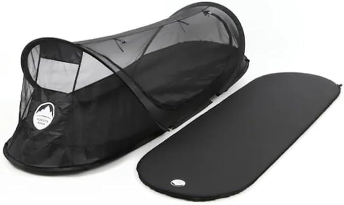 【ブラックカンカ?ルー】メッシュテント 蚊帳 1人用 モスキートネット ポップアップテント ワンタッチテント カンガルーテント ソロテント 軽量 コンパクト シェルター キャンプ コット
