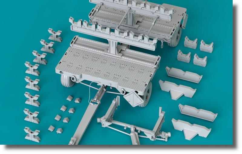 受け答え一揃いの道具 1/72 MHU-141M 兵装持ちはこぶ手押し車 武器体系アダプタ付 (手合い1) 3D印刷機製一揃いの道具 RSKS72-0026 (ミリタリー)