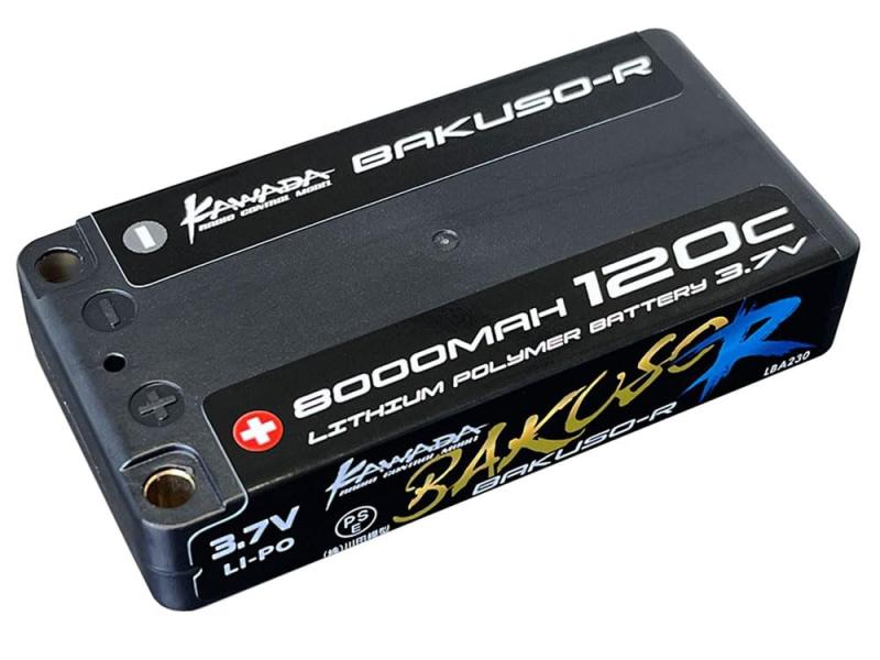Kawada 1Sリポ 3.7V 8000-120C リポバッテリー LBA230