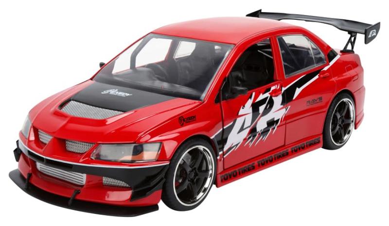 京商 (Kyosho) Jada Toys ワイルドスピード シリーズ 1/24 F&amp;F3 ミツビシ ランサー エボリューション IX レッド (ショーン) 完成品 JADA36208｜ロックオンショップ