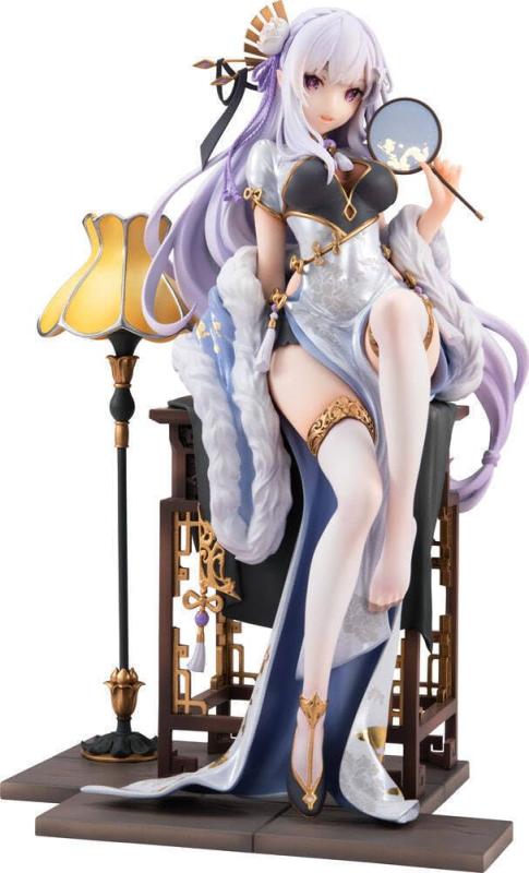 角川 Re:ゼロから始める異世界生活 小像 PVC 1/7 エミリア 優美 Ver.24cm画像