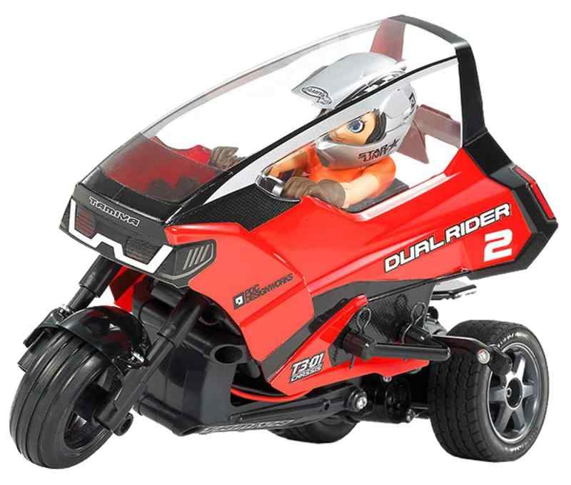 タミヤ 1/8 電動RCカー スターユニットトリプルボーイシリーズ No.07 デュアルライダー 組立キット (T3-01シャーシ) オンロード 57407｜ロックオンショップ