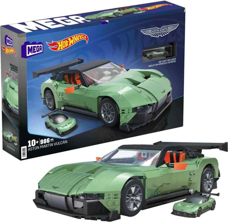 マテル(MATTEL) メガ(MEGA) ホットウィール アストンマーティン・ヴァルカン 【立ちはだかる仕掛ける】【立ちはだかる 天下太平数：986】ダイキャストカー1台付 【10才~】 HMY97