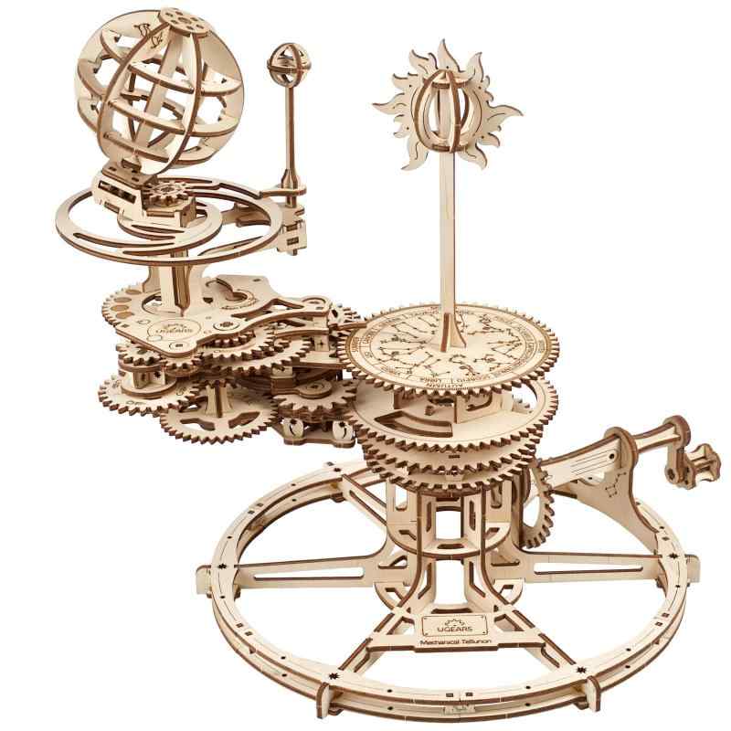 Ugears メカニカルテルリオン 70167 木製パズル 工作 模型 接着剤工具不要 大人 子供