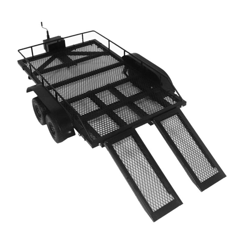 Goolskyトレーラー車ヘビーデューティー大型トレーラー貨物運送メタルキット1/10 TRAXXAS HSPレッドキャットRC4WDタミヤアキシャルSCX10 D90 HPI RCクローラーカーDIY用