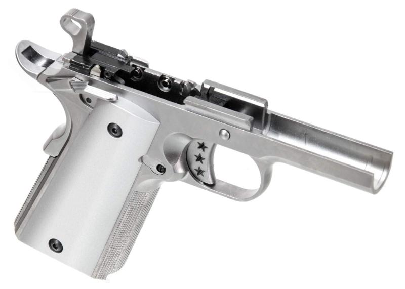 【AW Custom】WE・AW 1911 GBB ガスブローバック用 AW Custom NE31シリーズ1911 ロアフレーム (銀)|ロックオンショップ