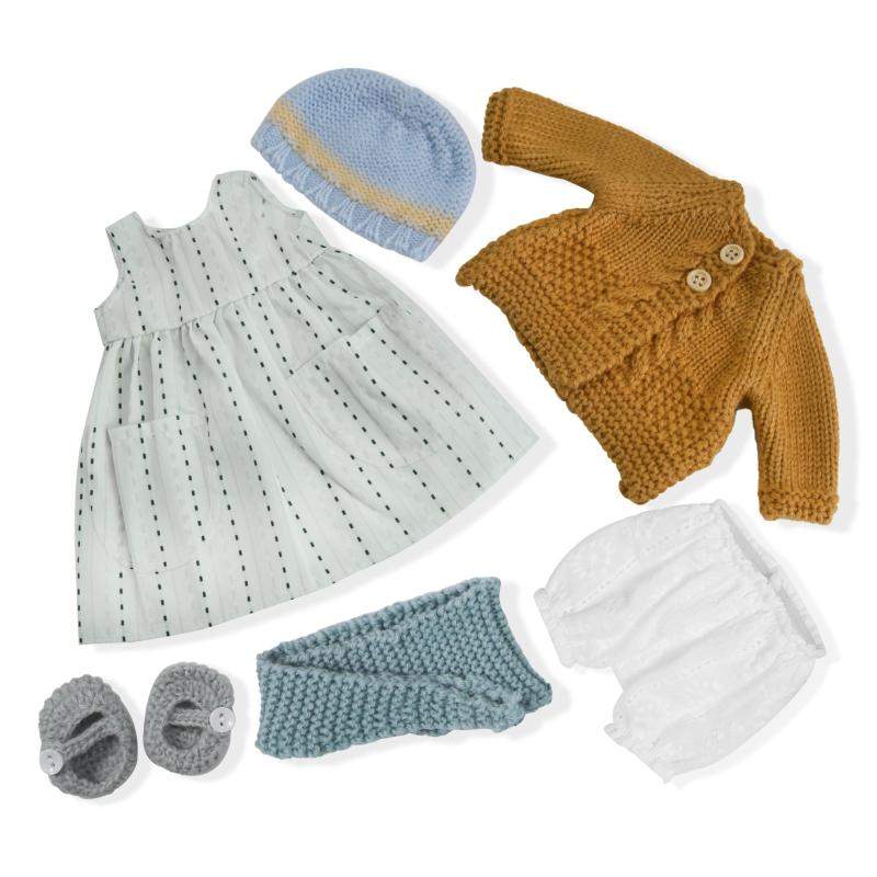 BlissfulPixie 手作り ウォルドルフ 人形の服 30cm 服セット 素敵なボックス 女の子 クリスマス 誕生日プレゼント-Dorothyの服アクセサリー｜ロックオンショップ