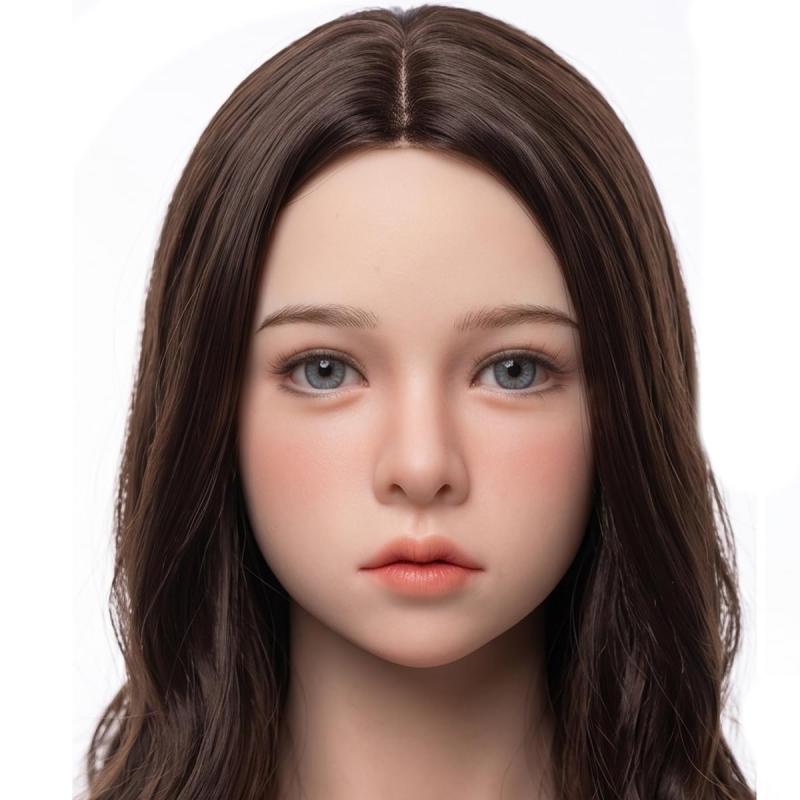 シリコン製 フィギュア ヘッド単体 等身大 頭部のみ Head Only 化粧練習用 店舗用品 ショップアクセサリー展示用 Ｍ１６スタッド付き GJT-A09-168｜ロックオンショップ